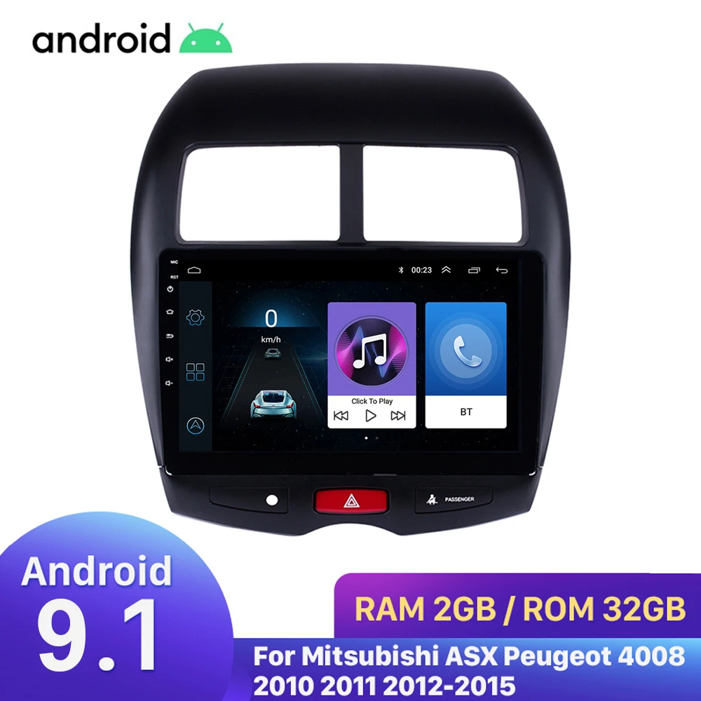10 1 &quot2Din Android автомобильный Радио мультимедийный плеер для Mitsubishi ASX Peugeot 4008 2010 2011