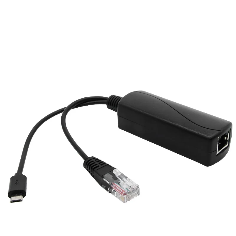Разветвитель POE 5 в USb Tpye-C питание от сети Ethernet 48 В до стандартный разъем Micro USB для