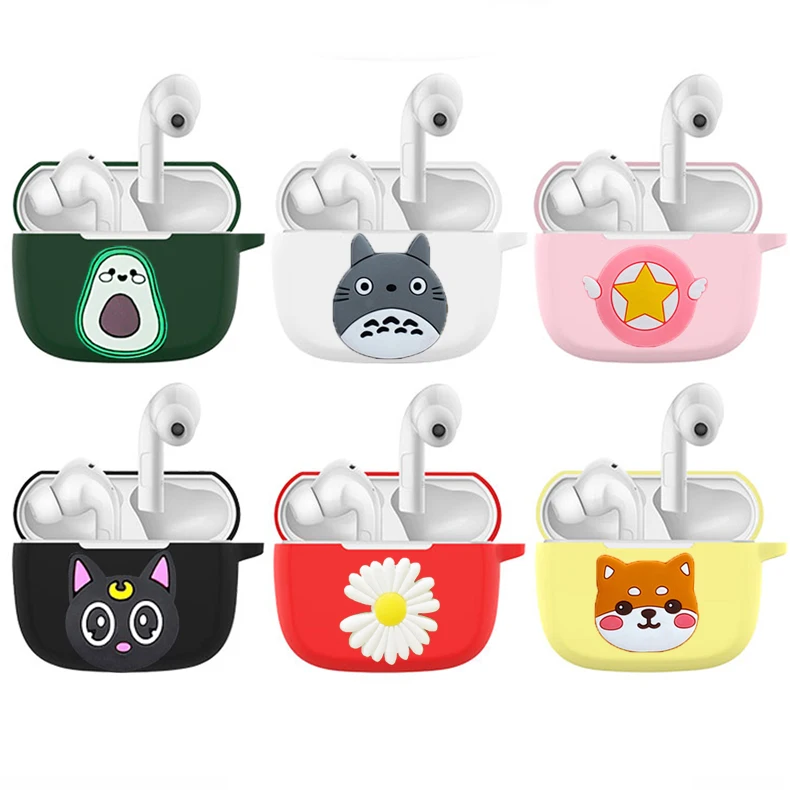 

for ZMI PurPods Pro Case cute funny dog cartoon Silicone Non-slip Earphones Cover for PurPods Pro Protect case