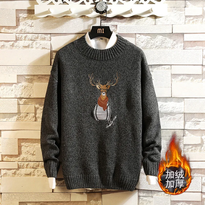 Свитер с высоким воротником мужской черный сексуальный брендовый вязаный