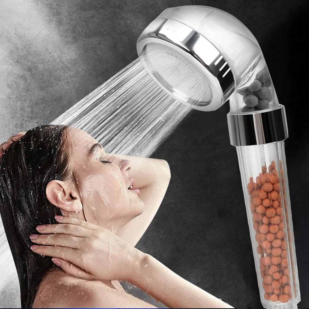 

1 Modes Bath Shower Adjustable Jetting Shower Head High Pressure Saving water Bathroom Anion Filter Shower SPA Nozzle