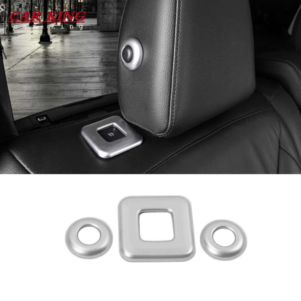 

For Ford Edge 2015 2016 2017 ABS Matte Seat Pillow Headrest Adjust Control Button Cover Molding Trim Car Interior Accessories