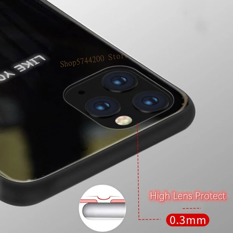 Чехол-накладка для iPhone 11 Pro 8 7 6 6S X XR Xs Max с изображением светлого цвета меняющего