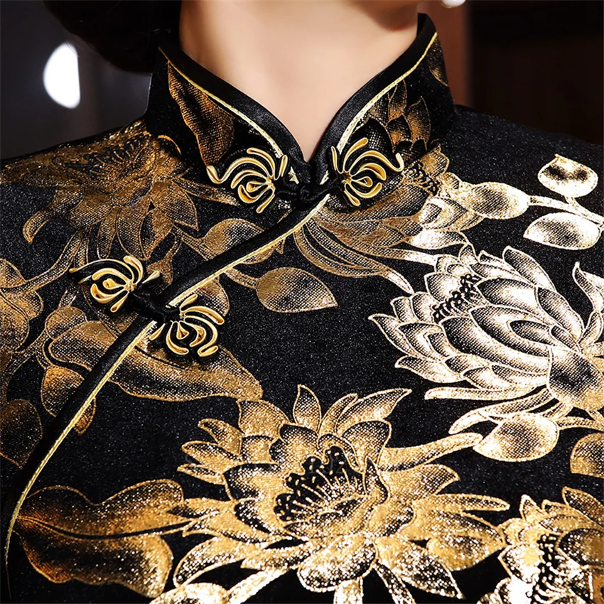 Китайское платье Ципао для женщин и девочек традиционное винтажное свадебное