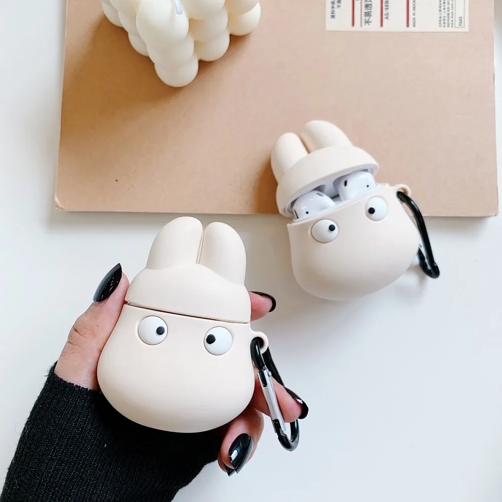 3D милый Тоторо Сказочный дух беспроводной Bluetooth чехол для наушников AirPods 1 2 Мягкая