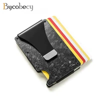 bisi goro 2021 thin credit card holder minimalist mini wallet aluminum metal rfid blocking business bank card case