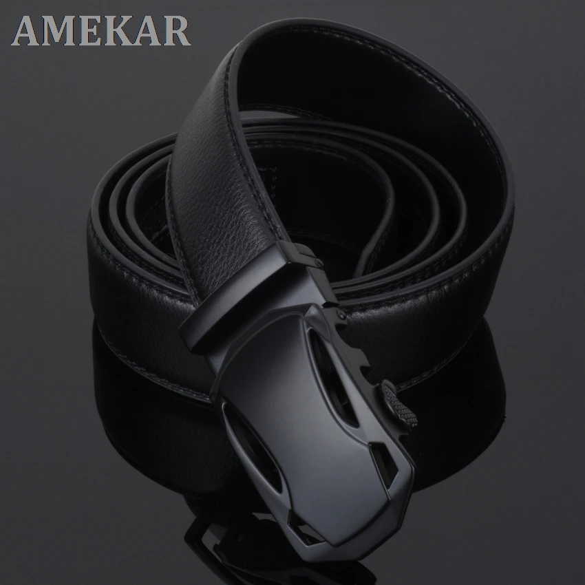 Модный бренд ремень из натуральной кожи крупного рогатого скота для мужчин сплав