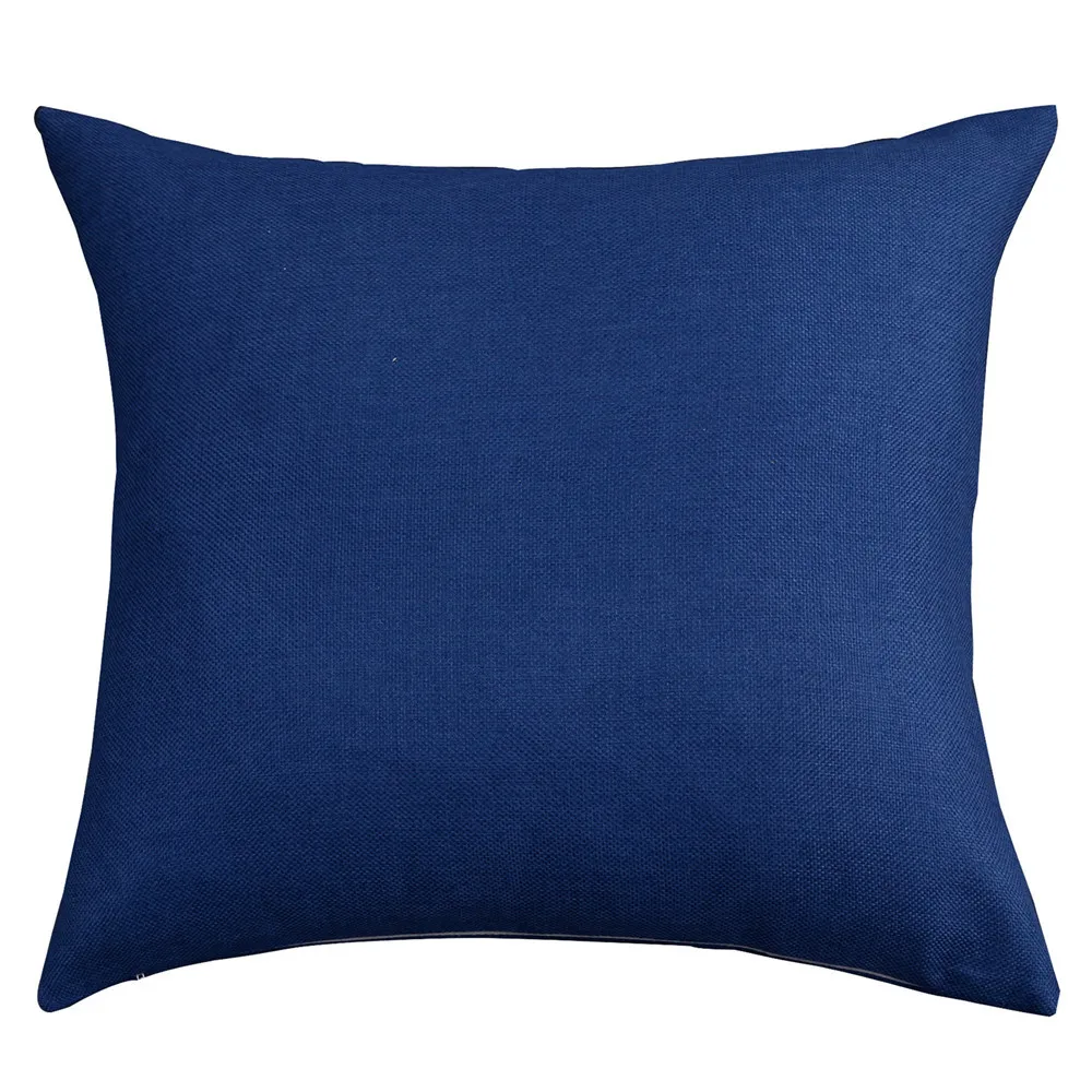 Взрывной стиль сплошной цвет красочные льняные серии наволочка Многоцветный 18