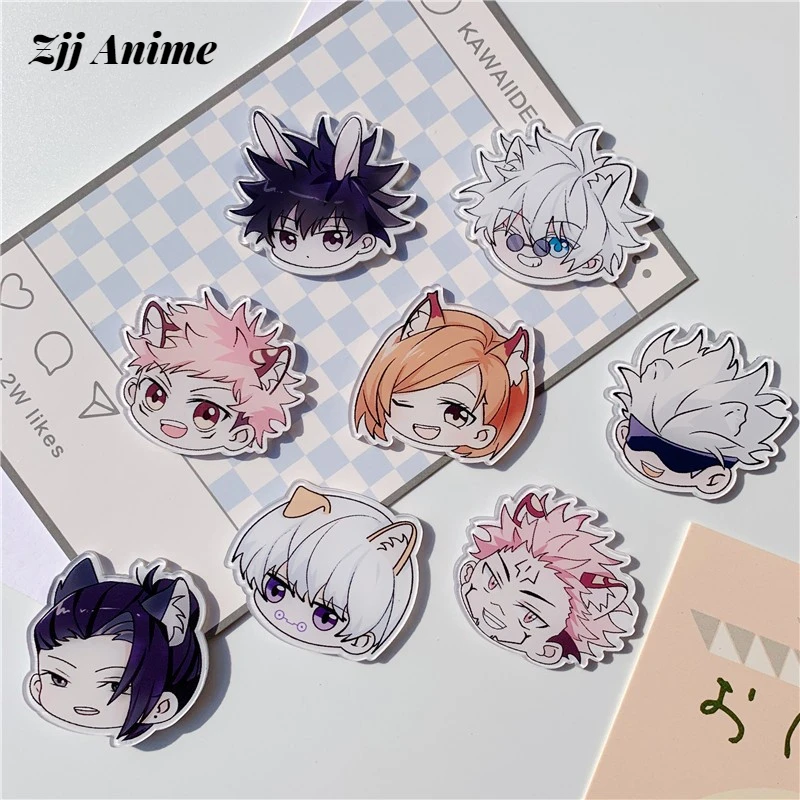 

Anime Jujutsu Kaisen Acrylic Brooch Badge Yuji Itadori Fushiguro Megumi Kugisaki Nobara Satoru Toge Inumaki Pin Comicon Gift New