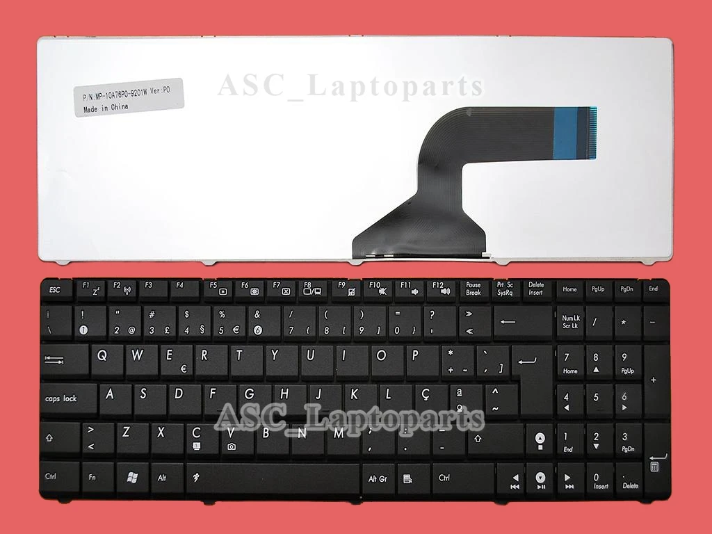 Новая португальская клавиатура Teclado для SUS K52 K52N K52DY K52J K52JB K52JC K52JE K52JK K52JR K52F k53 K53E K54C