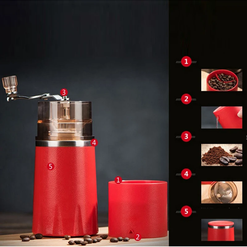 Offerte 4 In 1 Portatile Manuale Di Caffè Macchina Da Caffè Smerigliatrice Mulino A Mano Pressione Macchina Per Caffè Espresso Chicco Di Caffè Smerigliatrici Premendo Bottiglia Pentola