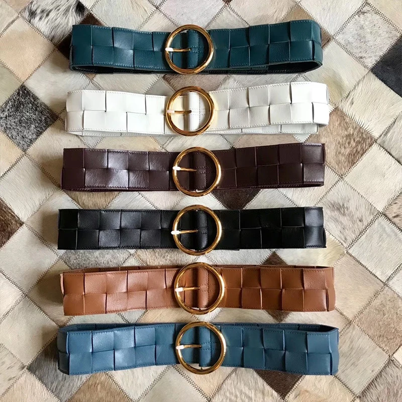 Новинка 2021 женский ремень роскошный бренд модное элегантное кожаное Плетеное