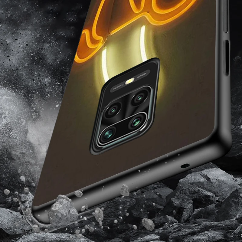 

Text Handmade Art Neon For Xiaomi Redmi Note10 10S 9T 9S 9 8T 8 7 6 5A 5 4 4X Prime Pro Max Black Phone Case