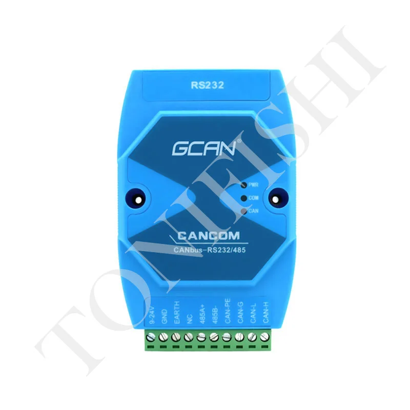 RS 232/485 to CAN bus module, serial port to CAN gateway, CAN-bus GCAN-201/207. Serial Bus baud rate from 600bps to 115200bps