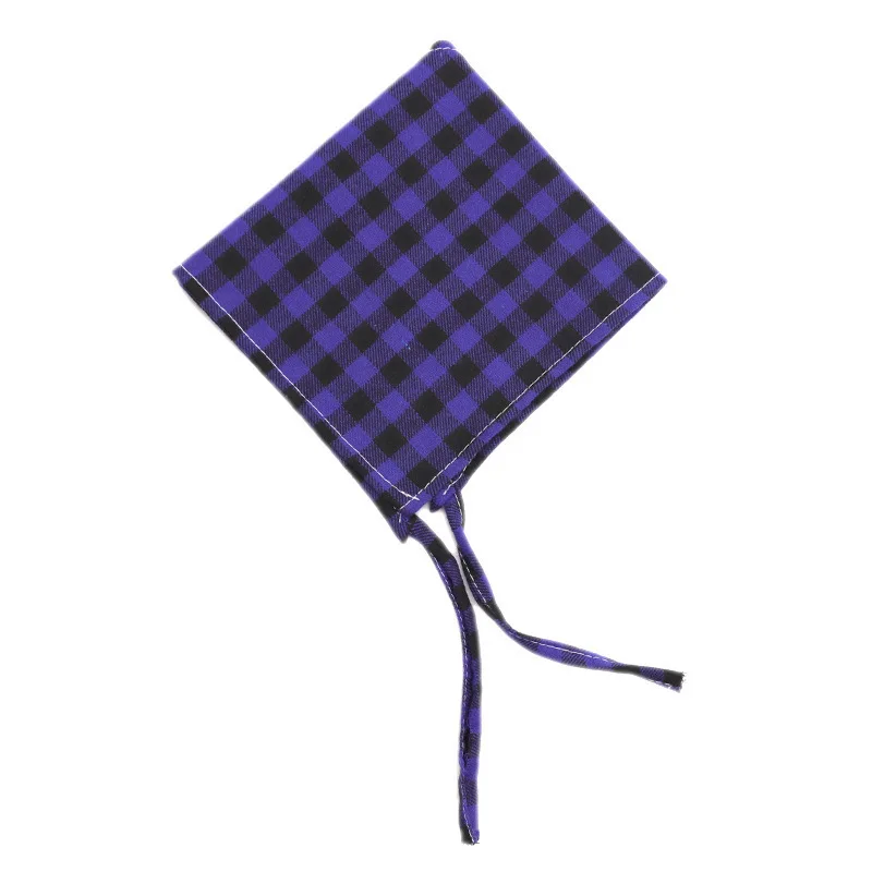 Клетчатая бандана для собак шарф воротник модные моющиеся хлопковые