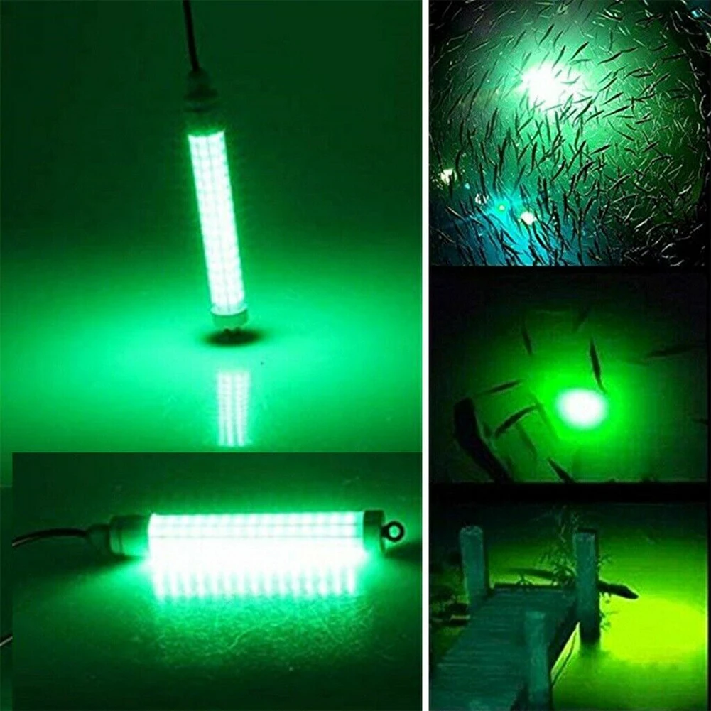 

Submersible Fishing Light 12V 120 LED SMD2835 Underwater Attract Crappie 1000Lumens Boat 6m Power Cable Portable 10W Accessories