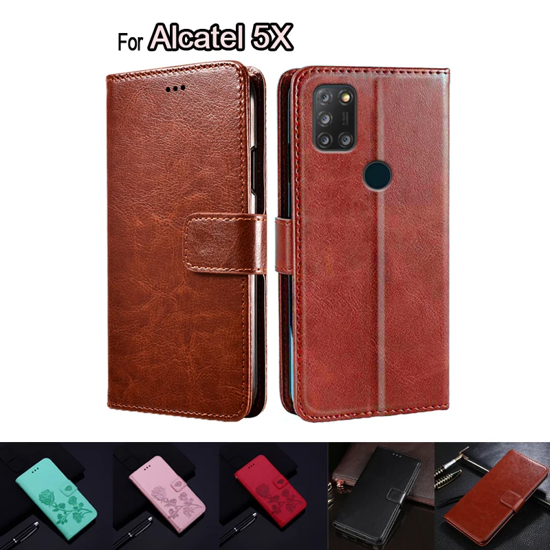 

Чехол-книжка для Alcatel 5X, защитный чехол для телефона, чехол для Alcatel 5 X, кожаный чехол-книжка