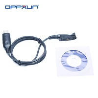 oppxun walkie talkie high quality usb programming cable for 2 way radio motorola gp388 gp344 gp328plus gp338plus with cd driver