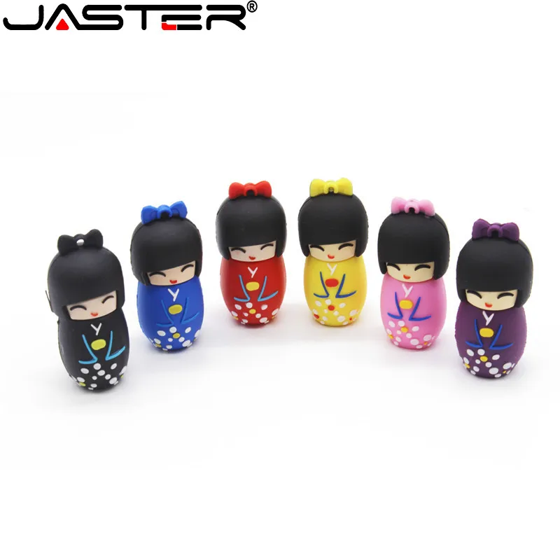USB флеш накопитель JASTER в виде куклы кимоно 2 0 4/8/16/32/64/128 ГБ|USB флэш-накопители| |