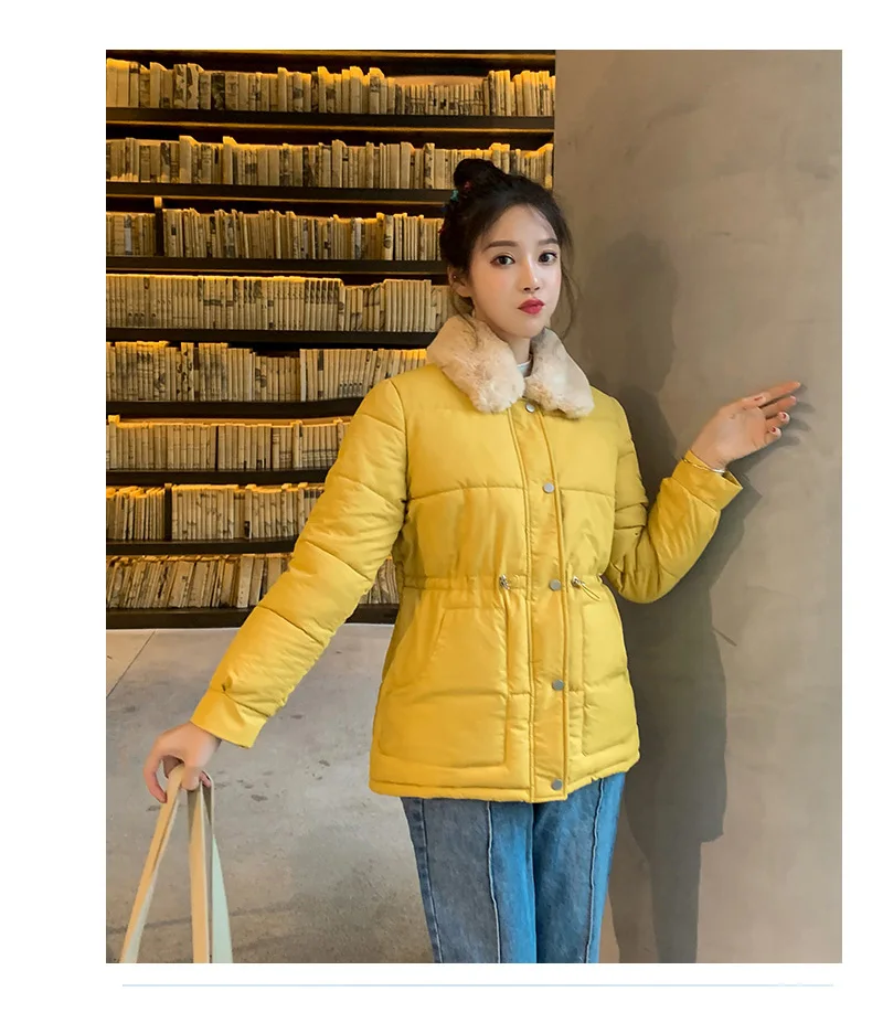 Luzuzi новое специальное предложение женская зимняя хлопковая короткая уплотненная куртка в Корейском стиле; свободные хлопчатобумажное пальто студент хлеб