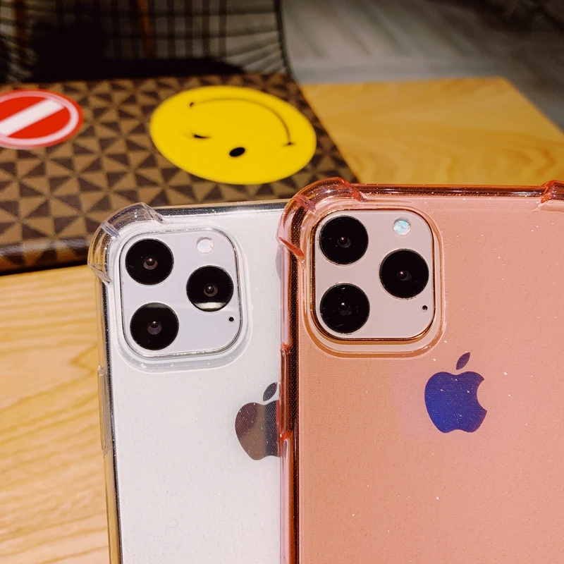 360 градусов подушка безопасности DropProof Блестящий Прозрачный мягкий силиконовый