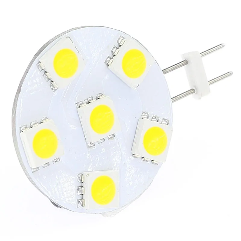 Красный цвет светодиода G4 лампа 6 светодиодов 5050SMD круглая с регулируемой