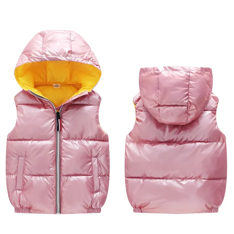 Детский жилет для маленьких девочек осенне зимняя одежда модные пальто детский