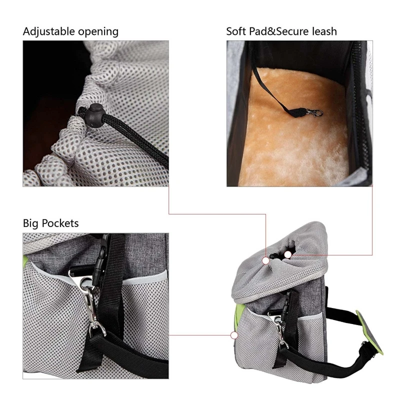 

Waterproof Folding Pet Dog Carrier Portable Travel Cycling Bicycle Seat Basket Drop shipping