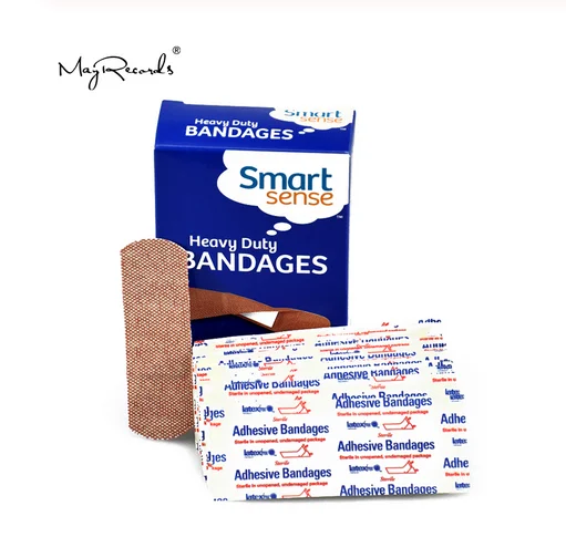 

60 Pcs/3boxes 2.5cmX7.6cm Breathable Sterile Heavy Duty Adhesive Bandages Band Aid First Aid Kit For Outdoor