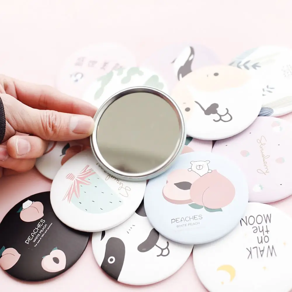 

Portable Makeup Mirror Hand Mirror Round Mini Mirror Makeup Vanity Mirror Compact Mirror Cosmetic Tool Travel Accessories