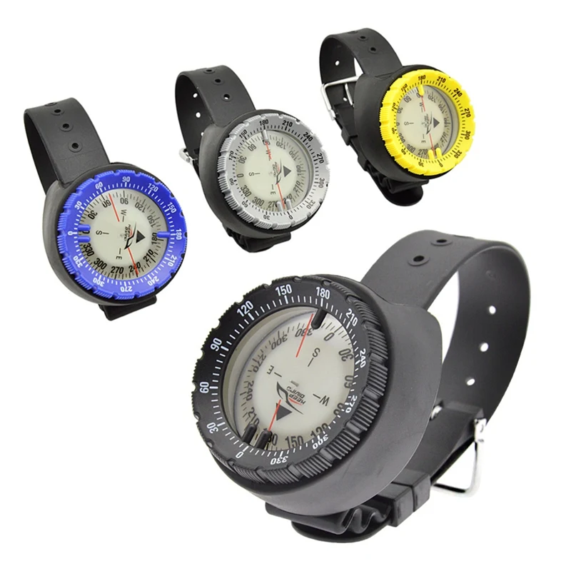 Compass 50m Watch Balanced Waterproof High Magnetic Compass Underwater Luminous Compass Diving Scuba Compass