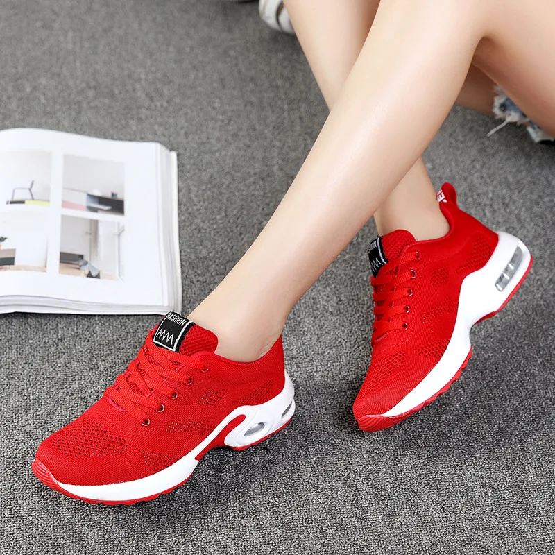 Air Mesh Sneakers Women 2019 Spring Summer Fashion Female New Casual Platform Sport Shoes for Lace Up Flat Shoe | Обувь