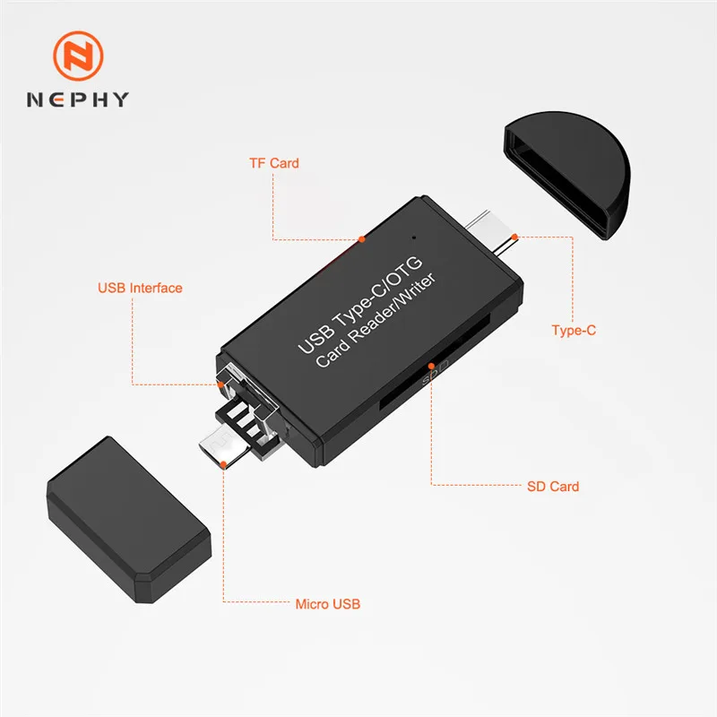 USB 3,0 считыватель карт памяти type c OTG android адаптер кардридер для micro SD TF microsd ноутбука Настольный компьютер usb интерфейс