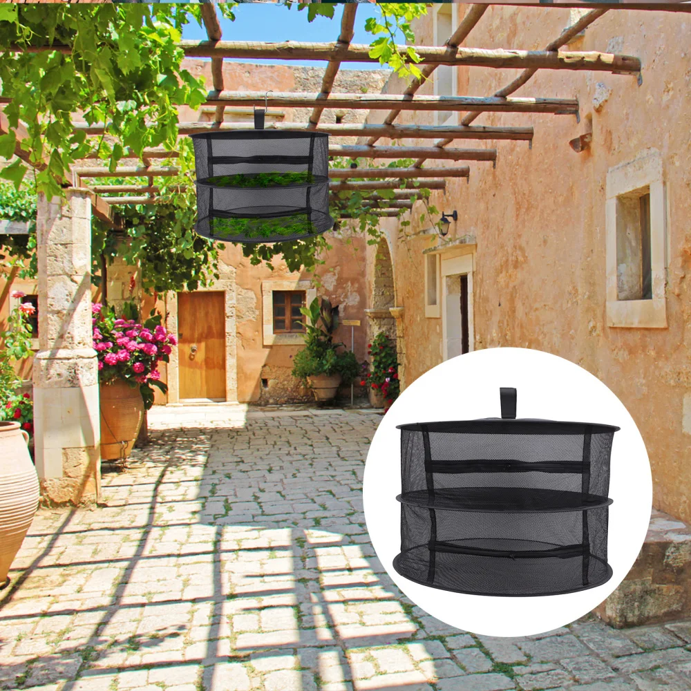 

1 set of Herb Drying Rack Plant Dryer Mesh Outdoor Camping Hanging Drying Net