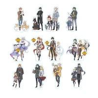 anime figure genshin impact diluc venti klee keqing qiqi acrylic stand model plate desk decor standing sign keychain fans gifts