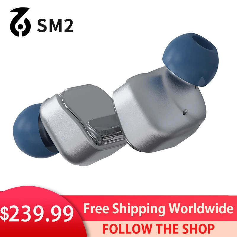 

SonicMemory SM2 Earphones HiFi Headset Wired Dynamic Earbuds