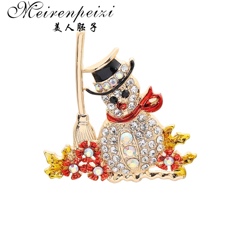 as photo Meirenpeizi Merry Christmas Броши Булавки милый Санта Клаус шляпа перчатки колокольчики носки пончики Конфета Эмаль Булавка значки брошь - Окраска металла: as photo