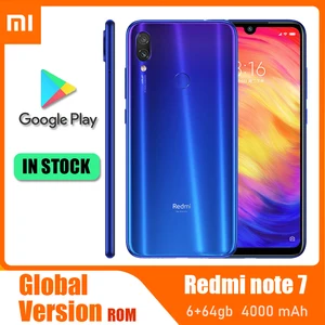 xiaomi redmi note 7 smartphone 6g 64g snapdragon 660aie android mobile phone 48 0mp5 0mp rear camera cellphone free global shipping