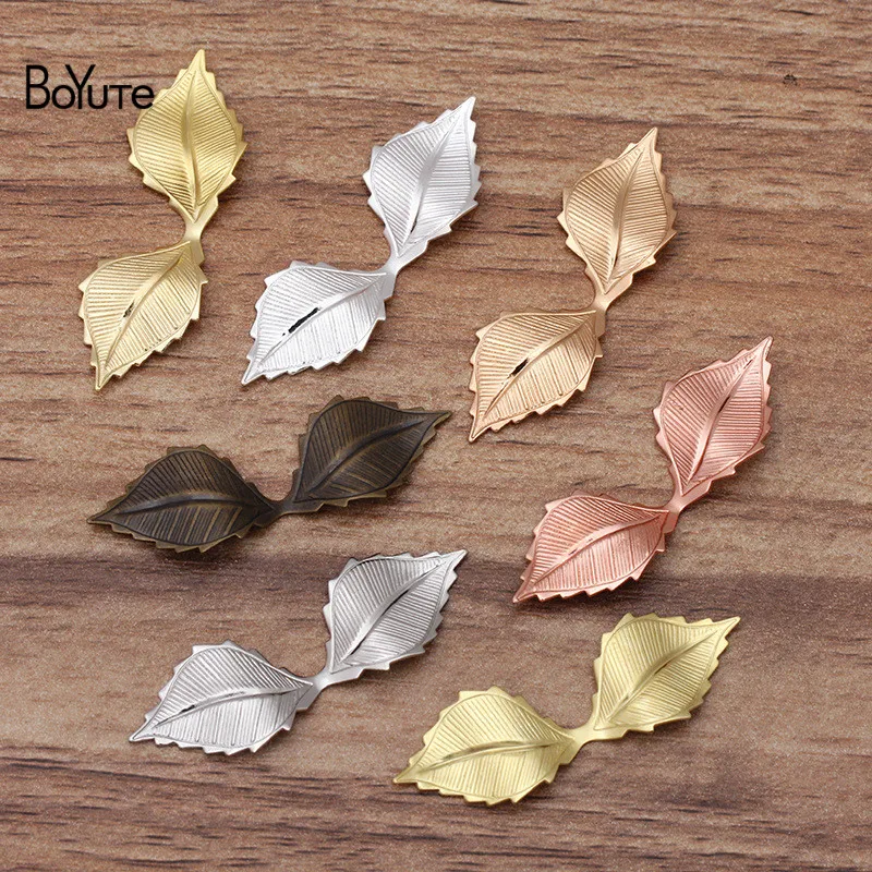 50 шт. латунные подвески в виде листа 9 х43 мм 7 цветов | Украшения и аксессуары