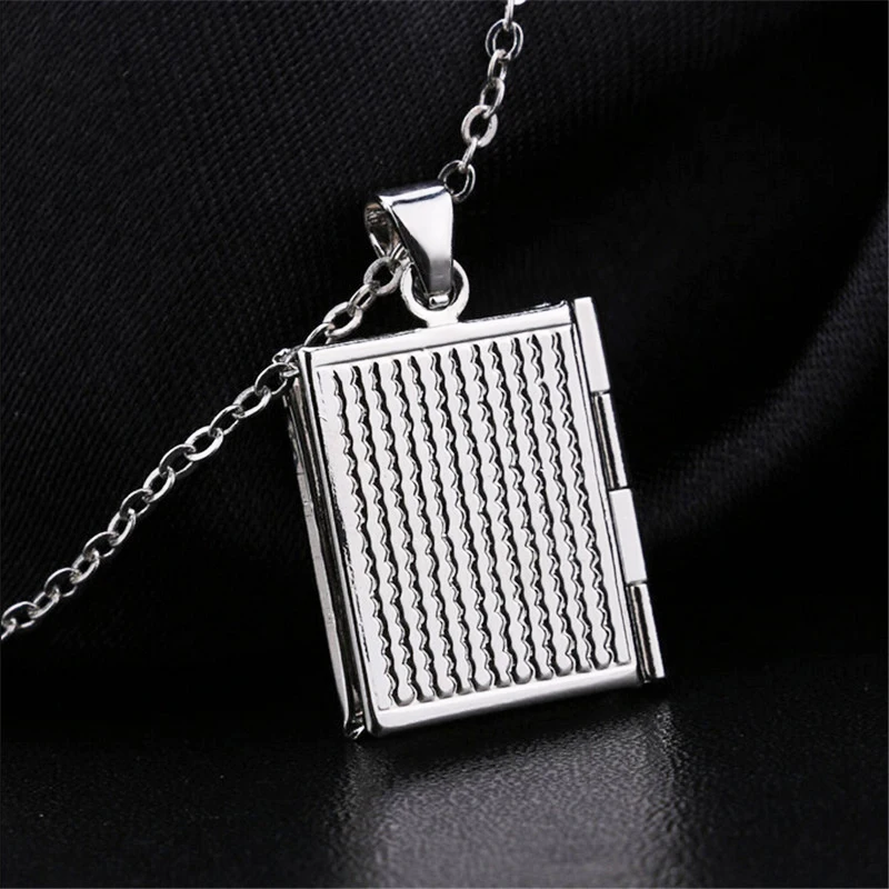 1 Pcs New Fashionable Openable Wish Box Pendant Necklace Book Couple Jewelry | Украшения и аксессуары