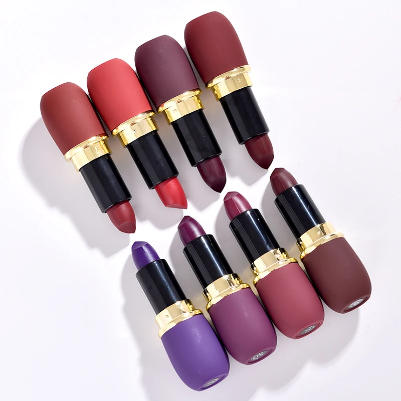 Профессиональная Матовая помада 8 цветов долговечная сексапильная водостойкая