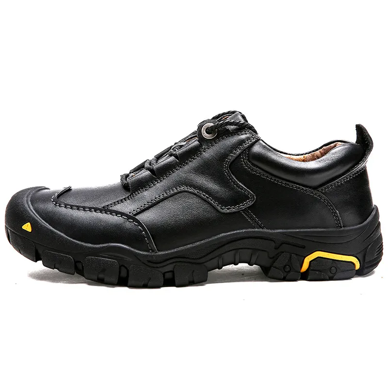 

2021 Men Genuine Leather Outdoor Sports Hiking Shoes Climbing Mountain Ankle Boots Man Sneakers Male Waterproof Trekking Shoes