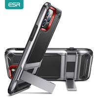 esr case for iphone 12 kickstand phone case for iphone 12 pro heavy duty strong shockproof protective stand case luxury funda