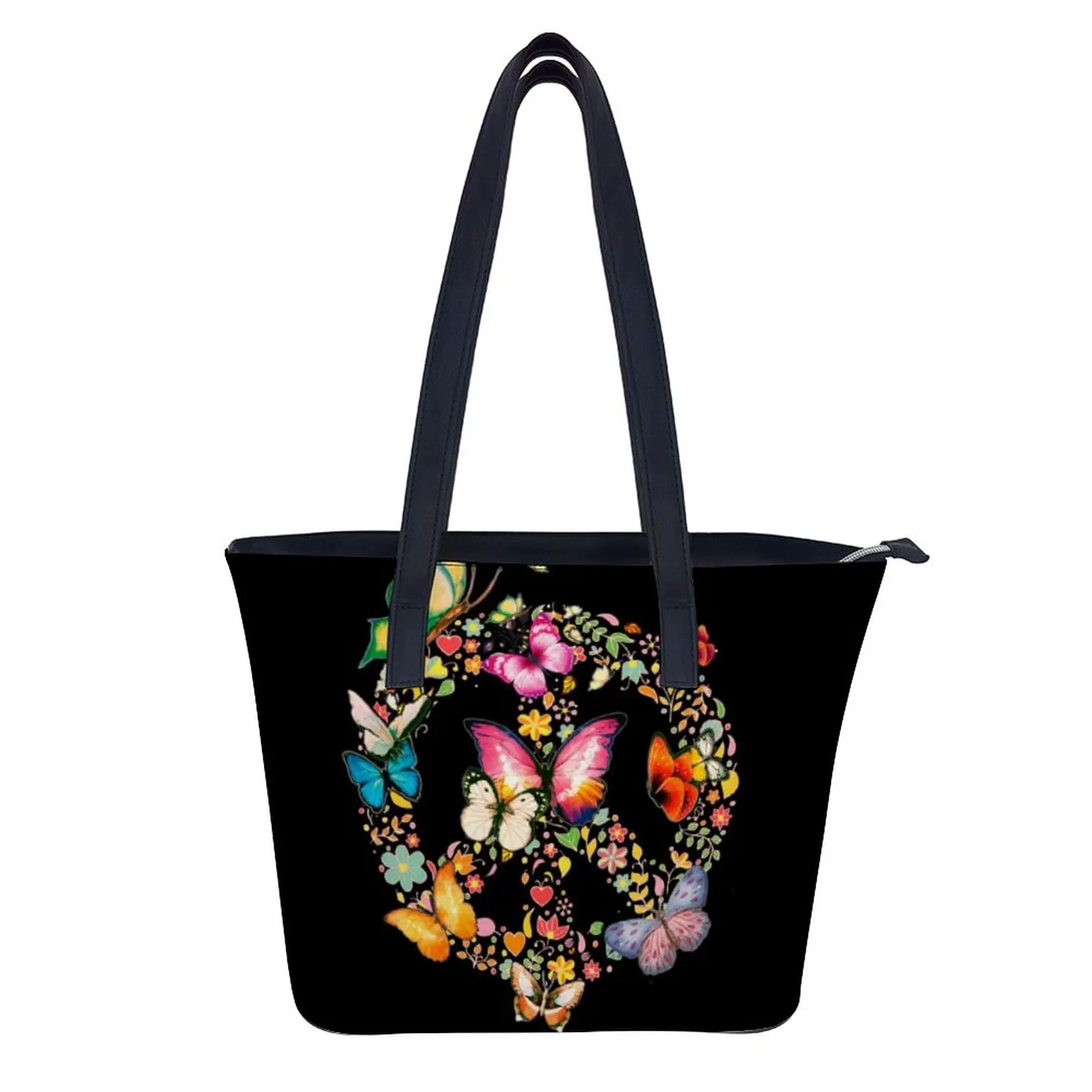 

Butterfly Shoulder Bag Gift Leather Handbag Female Cycling Top-Handle Stylish Shopping Bag