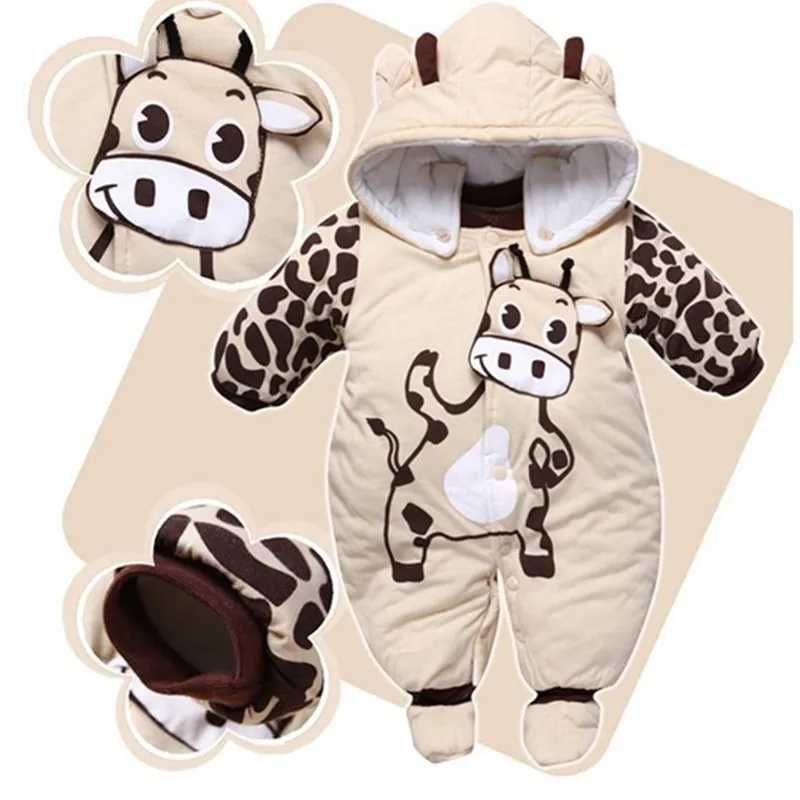 Winter Girl Hat Jumpsuit Shoes Set born Outerwear Layette Down Clothing Boy Coat Parkas Baby Clothes Snowsuit Suit |