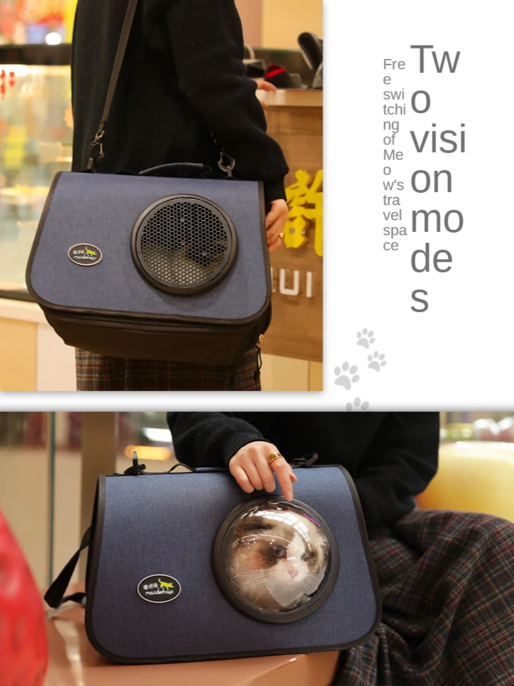 

Glitte Dog Cat backpack Travel cat carrier Double Shoulder Bag Space Capsule Cat Backpack for Bag Small Pet Handbag Cat carrying