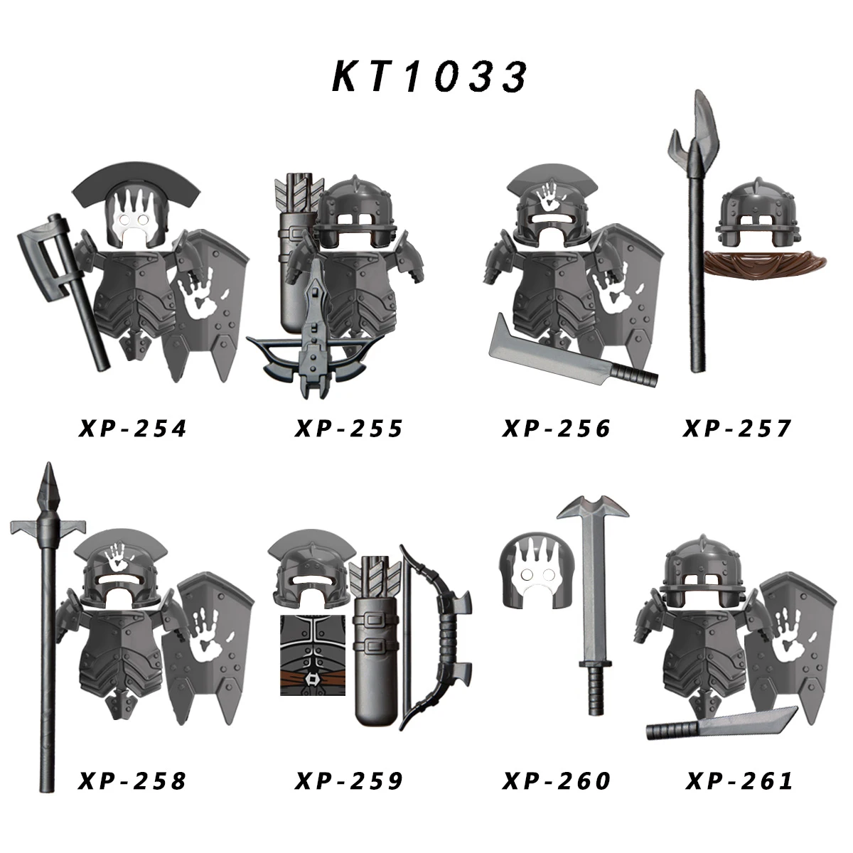 KT1033 Uruk-hai Archer Тяжелая пехота арбалет штурмовой Шлем Броня фигурки аксессуары
