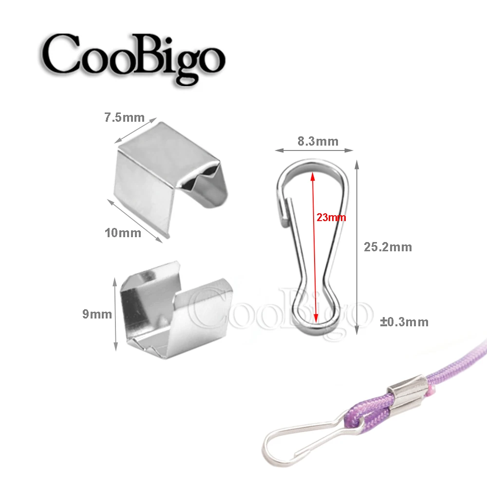 100 шт. металлический шнур с застежкой зажим веревкой 8 форм оснастка фотовспышка