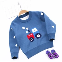 2 8t toddler kid baby boy sweater autumn winter warm clothes car cartoon cute knitted pullover top lovely infant clothing