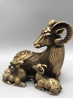 china fine workmanship brass sculpture good luck %e2%80%9cthree sheep %e2%80%9d metal crafts home decoration